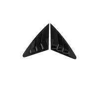 Asfgchh 2PCS Car Rear Window Shutter Cover Trim Compatible with Audi A4 S4 B8 Sedan 2009-2016 Window Louver Side Vent Trim ABS Panel Side Vent Cover(Glossy Black)