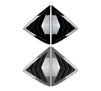 Asfgchh Car Rear Side Window Louvers Air Vent Scoop Shades Cover Trim Blind Compatible with Ford Fiesta MK7 7.5 Hatchback 2008-2017 Auto Stickers(Glossy Black)
