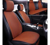 Asfgchh Linen Car Seat Covers for Cars for Seat Tarraco 2020, Universal Front and Back Seat Protector, Soft & Breathable Non-Slip Auto Accessories Durable, Brown