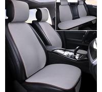 Asfgchh Linen Car Seat Covers for Cars for Seat Tarraco 2020, Universal Front and Back Seat Protector, Soft & Breathable Non-Slip Auto Accessories Durable, Gray