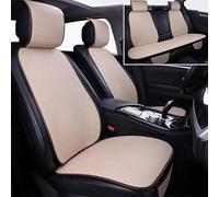 Asfgchh Linen Car Seat Covers for Cars for Toyota Hilux (AN120/AN130) 8.Gen 2015-2024, Universal Front and Back Seat Protector, Soft & Breathable Non-Slip Auto Accessories Durable,Beige