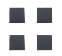 Asfgchh Pile Stepping Stones, 4 Pack Non-Slip Plastic Square Easy to Install on Outdoor Paths, Decorative Stones for Walkway, Yard(Black,C)