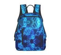 ASFgda Casual Dna Chain Photo Print Backpack For Men And Women,Durable,Lightweight Travel Back Pack,Ergonomic Shoulder Straps