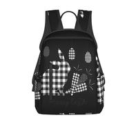 ASFgda Casual Happy Easter Print Backpack For Men And Women,Durable,Lightweight Travel Back Pack,Ergonomic Shoulder Straps