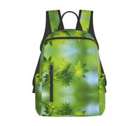 ASFgda Casual Hd Green Nature Print Backpack For Men And Women,Durable,Lightweight Travel Back Pack,Ergonomic Shoulder Straps