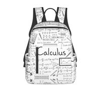 ASFgda Casual Math Geometry Geek Calculus Print Backpack For Men And Women,Durable,Lightweight Travel Back Pack,Ergonomic Shoulder Straps