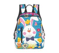 ASFgda Casual Spring Happy Easter Holiday Print Backpack For Men And Women,Durable,Lightweight Travel Back Pack,Ergonomic Shoulder Straps