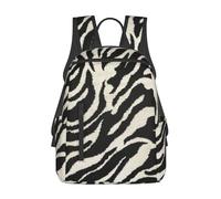 ASFgda Casual Zebra Animal Print Backpack For Men And Women,Durable,Lightweight Travel Back Pack,Ergonomic Shoulder Straps