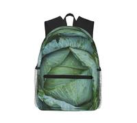 ASFgda Classical Basic Travel Bright Cabbage Print Backpack,College School Backpack,Waterproof Casual Daypack For College/Travel/Work