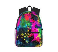 ASFgda Classical Basic Travel Colorful Abstract Painting Print Backpack,College School Backpack,Waterproof Casual Daypack For College/Travel/Work