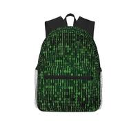 ASFgda Classical Basic Travel Hacker Era Print Backpack,College School Backpack,Waterproof Casual Daypack For College/Travel/Work