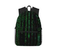 ASFgda Classical Basic Travel Hacker Era Print Backpack,College School Backpack,Waterproof Casual Daypack For College/Travel/Work