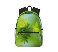 ASFgda Classical Basic Travel Hd Green Nature Print Backpack,College School Backpack,Waterproof Casual Daypack For College/Travel/Work
