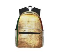 ASFgda Classical Basic Travel Irish Flag Print Backpack,College School Backpack,Waterproof Casual Daypack For College/Travel/Work