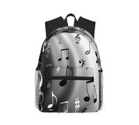 ASFgda Classical Basic Travel Music Notes Print Print Backpack,College School Backpack,Waterproof Casual Daypack For College/Travel/Work