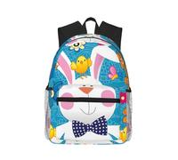 ASFgda Classical Basic Travel Spring Happy Easter Holiday Print Backpack,College School Backpack,Waterproof Casual Daypack For College/Travel/Work
