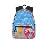 ASFgda Classical Basic Travel Summer Holidays Print Backpack,College School Backpack,Waterproof Casual Daypack For College/Travel/Work