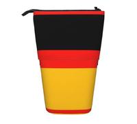 ASFgda Cute Standing Germany Flag Print Pencil Case Pen Holder,Telescopic Pencil Bag for School Office Supplies