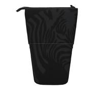 ASFgda Cute Standing Zebra Print Pencil Case Pen Holder,Telescopic Pencil Bag for School Office Supplies