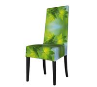 ASFgda Dining Hd Green Nature Print Chair Cover,Stretch Kitchen Chair Cover,Washable Dining Seat Covers,Suitable For Home, Hotel,Banque