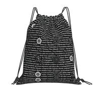 ASFgda Drawstring Supernatural Inspiration Print Backpack Sport Storage Bag For Gym Travel Yoga Beach Backpack For Men Women