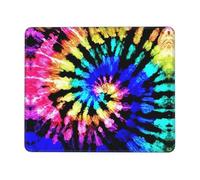 ASFgda Exotic Tribe Tie Dye Style Print Mouse Pad With Stitched Edge,Comfortable Mouse Pad With Non-Slip Rubber Base For Computer/Cafe/Home/Office