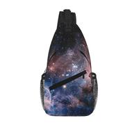ASFgda Fashion Lightweight Universe Milky Way Galaxy Print Sling Bag Chest Shoulder Backpack Crossbody Bags Casual Daypack For Men