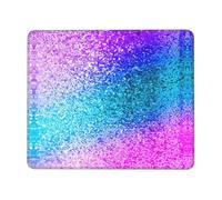 ASFgda Glitter Sequin Spot Print Mouse Pad With Stitched Edge,Comfortable Mouse Pad With Non-Slip Rubber Base For Computer/Cafe/Home/Office