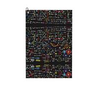 ASFgda Golf Math Formula Printed Towels, Microfiber Waffle Pattern Towels, Suitable For Golf Bags With Carabiners.