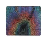 ASFgda Holographic Dreams Print Mouse Pad With Stitched Edge,Comfortable Mouse Pad With Non-Slip Rubber Base For Computer/Cafe/Home/Office