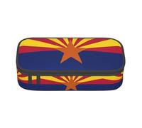 ASFgda Large Capacity Durable Arizona Flag Printed Pencil Case,Portable Cosmetic Bag,Office Stationery Storage Bag.