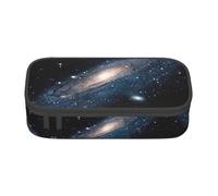 ASFgda Large Capacity Durable Galaxy Universe Stars Outer Space Printed Pencil Case,Portable Cosmetic Bag,Office Stationery Storage Bag.