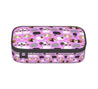 ASFgda Large Capacity Durable Guinea Pigs and Cupcakes Printed Pencil Case,Portable Cosmetic Bag,Office Stationery Storage Bag.