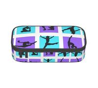 ASFgda Large Capacity Durable Gymnastics Game Printed Pencil Case,Portable Cosmetic Bag,Office Stationery Storage Bag.