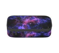 ASFgda Large Capacity Durable Universe Galaxy Star Space Printed Pencil Case,Portable Cosmetic Bag,Office Stationery Storage Bag.