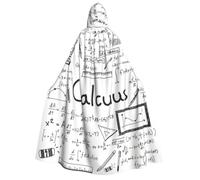 ASFgda Math Geometry G alculus Print Adult Hooded Cloak Halloween Cape | Unisex Full Length Robe, Fancy Dress For Witch Vampire Wizard Cosplay, Masquerade Carnival Stage Party