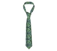 ASFgda Men'S Classic Bright Cabbage Printed Necktie,3.15" Formal Woven Tie For Business Wedding Party Gift