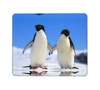 ASFgda Penguin Print Mouse Pad With Stitched Edge,Comfortable Mouse Pad With Non-Slip Rubber Base For Computer/Cafe/Home/Office