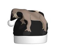 ASFgda Santa Hat Christmas Cartoon Donkey Print Hats For Adults,Xmas Holiday Unisex Classic Xmas Hat For New Year Party