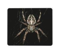 ASFgda Scary Spider Print Mouse Pad With Stitched Edge,Comfortable Mouse Pad With Non-Slip Rubber Base For Computer/Cafe/Home/Office