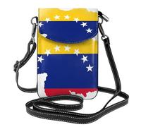 ASFgda Women'S Venezuela Flag Printed Small Messenger Bag With Credit Card Slot Mobile Wallet