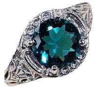 ASFKIPMF Noble Women 5ct Birthstone Solitaire Engagement Ring Emerald Cut Created 925 Sterling Silver Ring Ladies Rainbow Gemstone Wedding Ring Cocktail Party Eternity Promise Band Ring Size L1/2