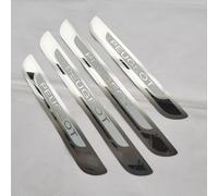 ASFSFF 4 Pcs Stainless Steel Door Sill Protectors for Peugeot Partner III Van 2019-2024, Silver, Scratch Resistant, Soft, Easy Install