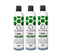 ASG ULTRAIR Power Green Gas with Silicone 570 ml 135Psi (3 Pack in Green Colour)