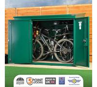 Asgard Annexe Secured By Design All Metal Caravan Shed In Green With Full Metal Floor And 5 Point Locking (6 X 3)