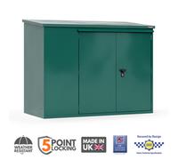 Asgard Annexe Secured by Design 6 x 3ft Double Door Green Garden Shed - Size: 3 x 6ft - Wilko