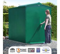 Asgard Centurion Secured By Design High Security All Metal Garden Shed With Full Metal Floor And 5 Point Locking In Green (5 X 7)