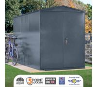 Asgard Centurion Secured By Design High Security Metal Garden Shed In Grey With Full Metal Floor And 5 Point Locking (5 X 7)