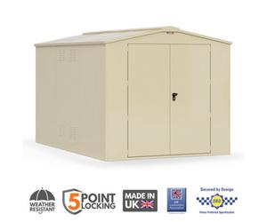 ASGARD Gladiator High Security 7X11 Garden Shed Cream