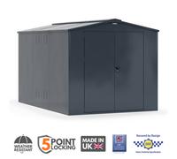 ASGARD Gladiator High Security 7X11 Garden Shed Grey